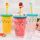 BPA Free Reusable Silicone Straw Cover Leakproof Multipurpose