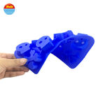 Soft FDA Certified Blue Silicone Ice Cube Tray Skull And Cross Bones Shape