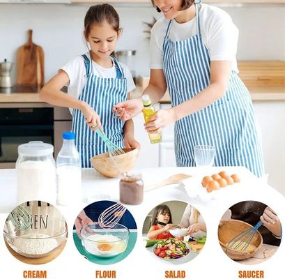 Kitchen Mini Silicone Balloon Whisk Non Stick Reusable Easy To Clean